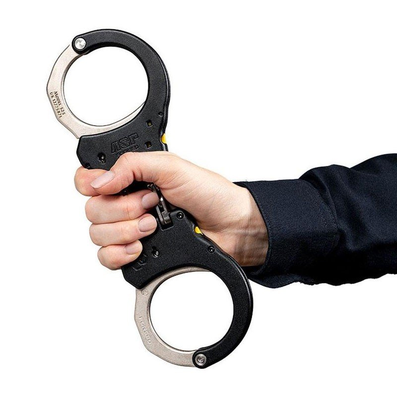 ASP - Handcuffs Hinge Ultra Plus Steel 1Pawl (Yellow Tactical)