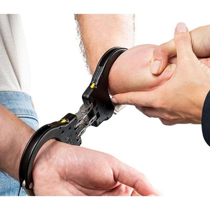 ASP - Handcuffs Hinge Ultra Plus Steel 1Pawl (Yellow Tactical)
